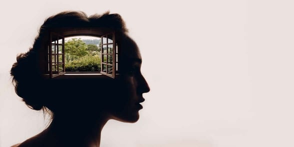 Photo of open-minded woman