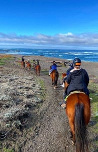 Photo of a riding group