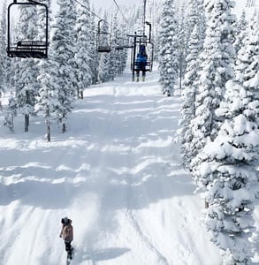 Photo of the ski lanes