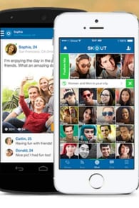 Screenshot of Skout
