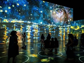 Photo of an Immersive Van Gogh Chicago exhibit