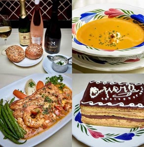 Photos of dishes from LâAuberge Chez FranÃ§ois
