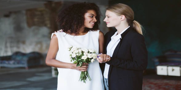 Photo of lesbian wedding