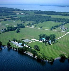 Aerial view of Shore Acres