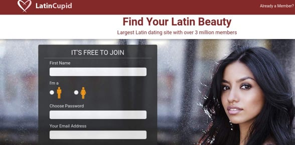 Screenshot of LatinCupid Screenshot of LatinCupid