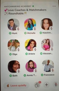 Screenshot of a Clubhouse group