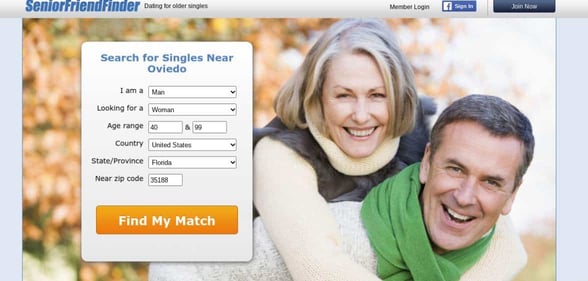 Screenshot of SeniorFriendFinder