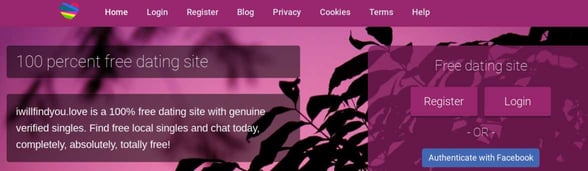 Screenshot of IWillFindYou.Love