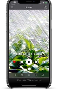 Screenshot of the White Noise app