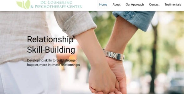Screenshot of DC Counseling Center Screenshot of DC Counseling Center