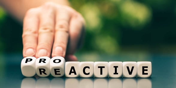 Photo of the word proactive