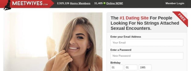 Screenshot of MeetWives