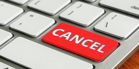 Photo of a cancel button