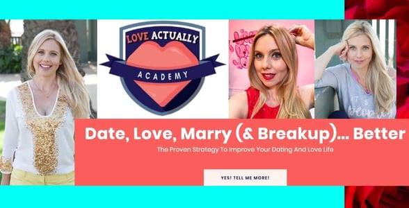 Screenshot of the Love Actually Academy