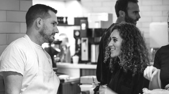 Photo of Bettina Pizzeria Owners Brendan Smith and Rachel Greenspan