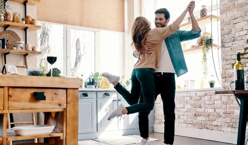 Photo of a couple dancing