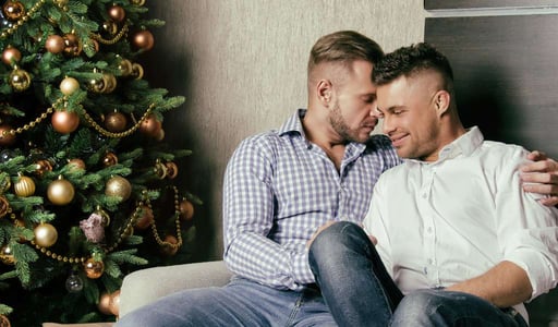 Photo of a gay couple Photo of a gay couple