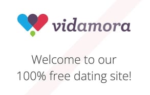 The Vidamora logo and tagline