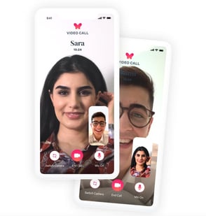 Screenshot of muzmatch video chat