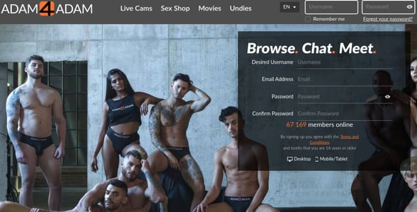 Screenshot of Adam4Adam