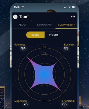 Screenshot of NUiT on app Screenshot of NUiT on app