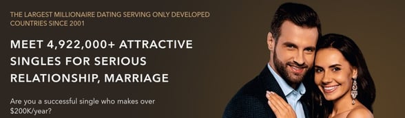 Millionaire Match homepage