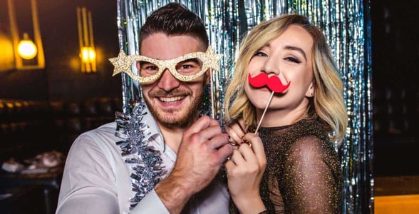 Photo of a couple in costume