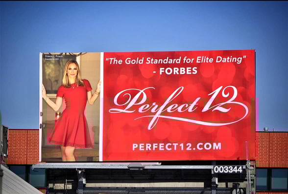 Screenshot of Perfect12 billboard.