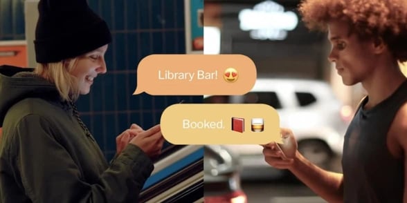 Screenshot of couple using Cobble. Screenshot of couple using Cobble.