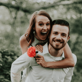 Screenshot of couple from website.
