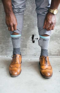 Photo of a sock proposal
