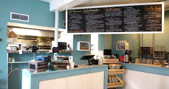 front register of restaurant