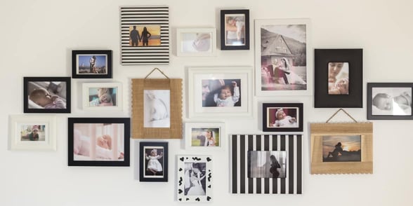 photos on wall