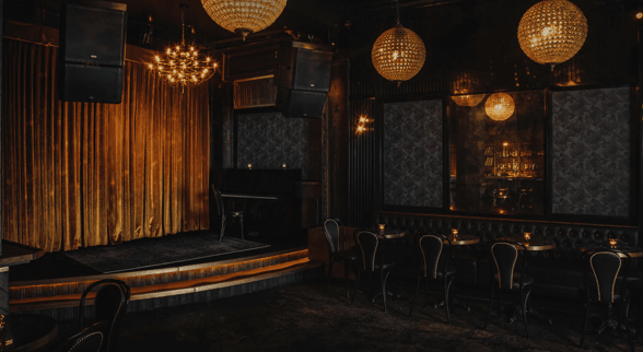 Photo of the stage and chairs