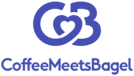 Screenshot of Coffee Meets Bagel logo. Screenshot of Coffee Meets Bagel logo.
