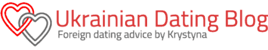 Screenshot of Ukrainian Dating Blog logo.