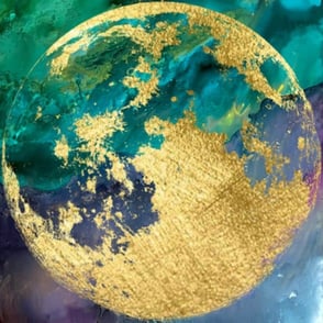 painting of moon