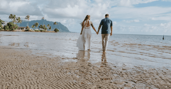 couple on beach