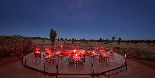 Outdoor dining area