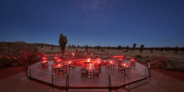 Outdoor dining area