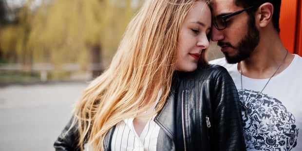 Man and woman embracing each other