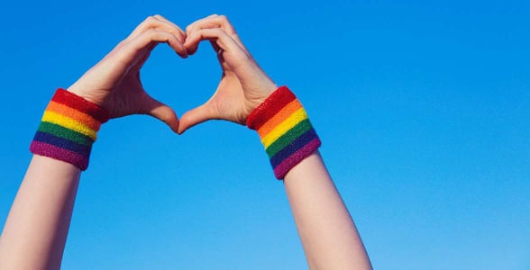 Hands forming a heart shape