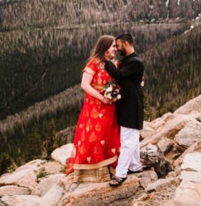 Photo of Annie and her husband