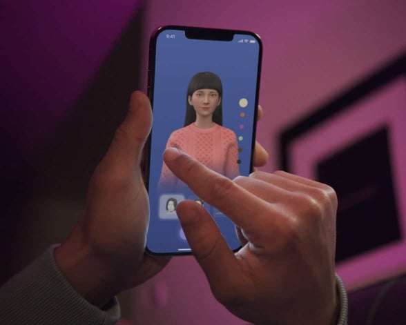 person editing their replika