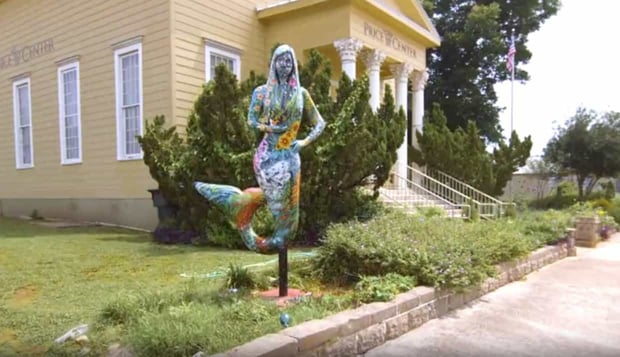 san marcos mermaid statue