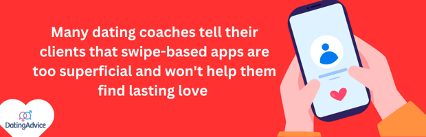 Graphic of dating coach advice