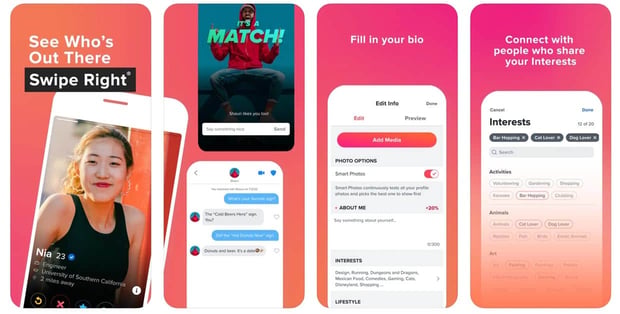 Tinder screenshots Tinder screenshots