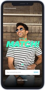 Tinder app graphic