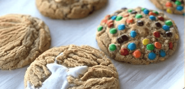 Plate of assorted cookies