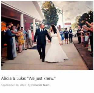 Photo of Alicia and Luck on their wedding day